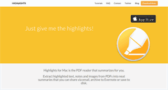 Desktop Screenshot of highlightsapp.net